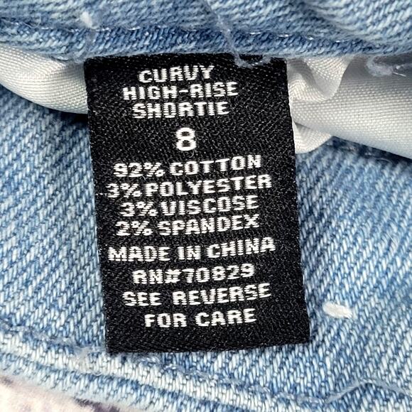 Rue 21 Curvy Denim Shorts Women Size‎ 8 - Picture 6 of 8